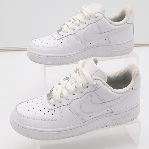 Nike Shoes - Nike Air Force 1 07 Womens 6.5 White Low Top Sneakers 315115-112 Triple White
